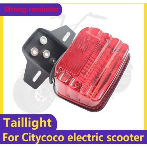 Rear Tail Light Safety Taillight Brake Light Signal LED Rear Tail Light Night Safety Taillight For Citycoco Electric Scooter