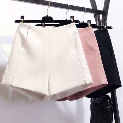 Shorts women spring and autumn summer wide leg chiffon large size 2018 new shorts casual hot high waist winter suit shorts