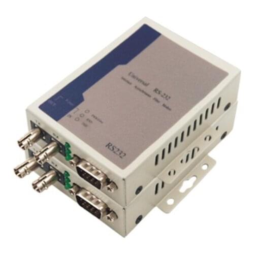 1pair 1 way RS232 bidirectional data optical transceiver 232 fiber optic extender data optical cat transceiver dual fiber ST