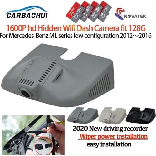 NEW ! Plug and play Car DVR Video Recorder Dash Cam Camera For Mercedes-Benz ML series low configuration 2012~2015 hd 1600p
