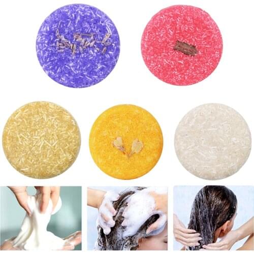 5Pcs 100% Natural Organic Conditioner and Repair Care Hair Darkening Shampoo Bar Natural Organic Shampoo Soap Bar Anti-Dandruff