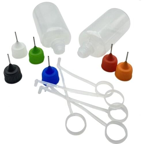 5pcs Empty 50cc Vial Plastic Dropper Bottle With Metal Needle Cap E Liquid 50ml Bottle