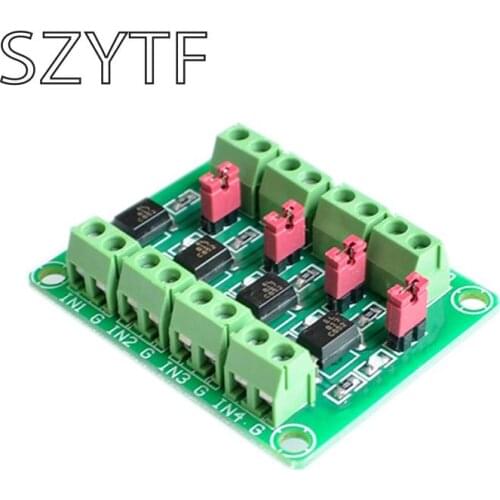 817 optocoupler 4-way voltage isolation board voltage control switching module drive module optical isolation module