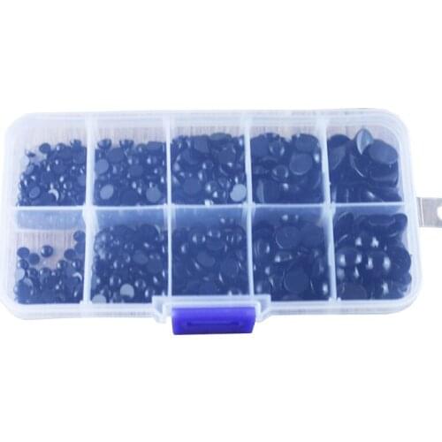 Doll Accessories Eyes For Toys 4-10mm Black Safety Doll Eyes Sewing Beads For DIY Bear Stuffed Toys Scrapbooking Crafts