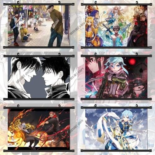 Diamond Painting Anime Jujutsu Kaisen/Sword Art Online Diamond Embroidery Full Round Mosaic Cross Stitch Kits Home Decor Gift
