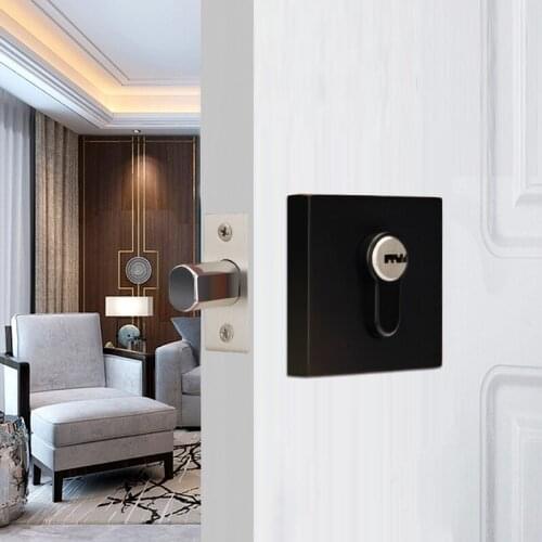 Antique zinc alloy Invisible Handle Safety Hidden Door Locks Cabinet Pull Fire Single-sided interior room Handle Lock