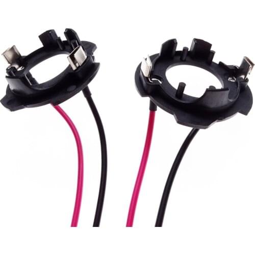 Car H7 LED Headlight Bulb Base Holder Adapter ABS Retainer Clips Socket Auto Accessories For Volkswagen Golf 5 MK5 GTI Jetta