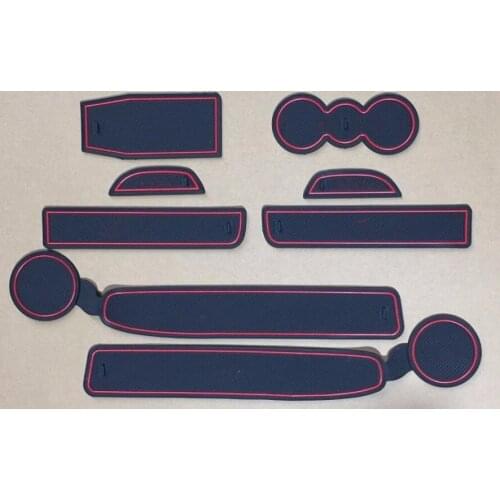 Auto anti-slip cup mat non slip door gate pad for Skoda octavia 2009-2013