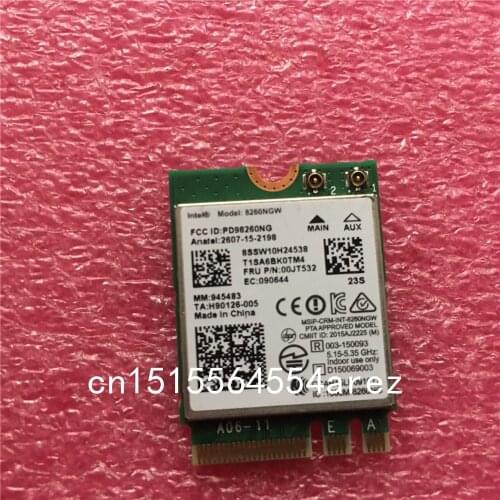 Wireless-AC 8260 Dual-band Card Wifi Bluetooth for Lenovo ThinkPad Yoga 460 P50 P70 T460s X260 T460 X1 Carbon 4th 5th 00JT532
