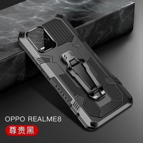 Armor Case For Realme 8 Pro Case Shockproof Belt Clip Holster Cover For OPPO Realme 8 Funda para Realme8 4G Realme 8Pro 6.4"