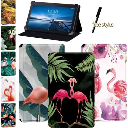 Anti -cratch Tablet Case for Lenovo Tab E7/Lenovo Tab E10/Lenovo Tab E8 - Flamingo Series Leather Cover Case + Free Stylus