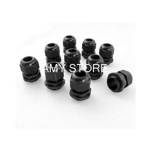 Black Plastic M20 x 1.5 Waterproof Cable Joints
