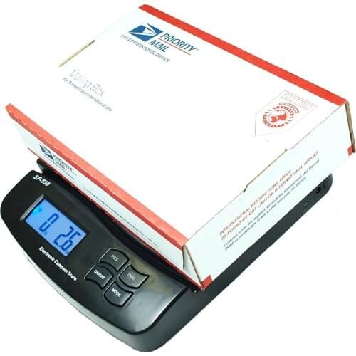 25kg/1g 55lb Digital Postal Shipping Scale Table Top Parcel Letter Postage Weigh Electronic Weighing Scales LCD Back-lit