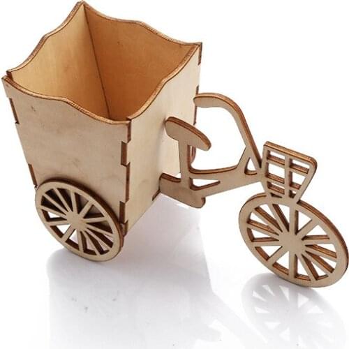 Decorations Crafts Wood Bicycle Oranments Creative Gifts for Wedding Party Birthday Decor Home Decoration Accessories Figurine