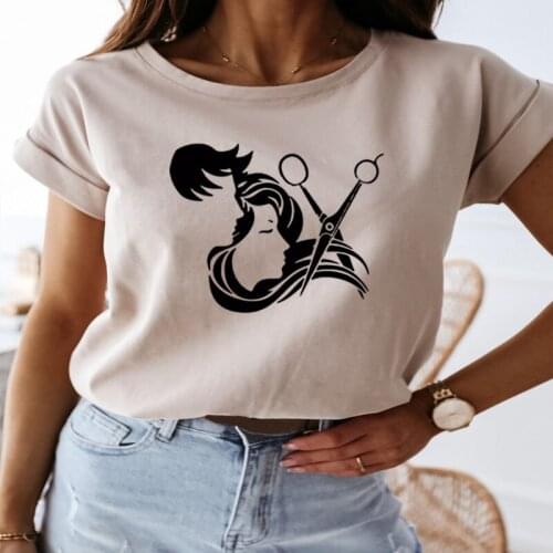 Summer Funny Barber Weapon Scissors T Shirt Hairdresser Barber Hair Stylist Definition Hip Hop Harajuku T-Shirt Women Clothing