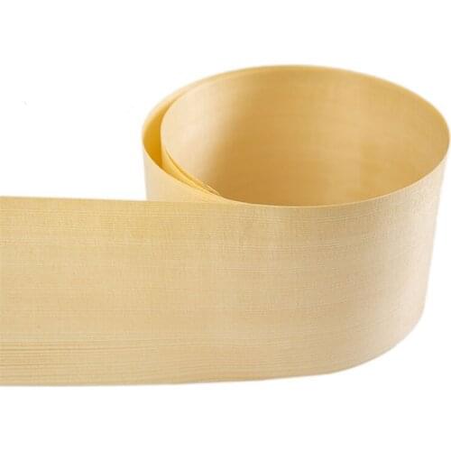 Custom Natural Veneer Genuine Spruce Decorative Sliced Veneer for Furniture 0.6mm 0.8mm Straight Grain Q/C