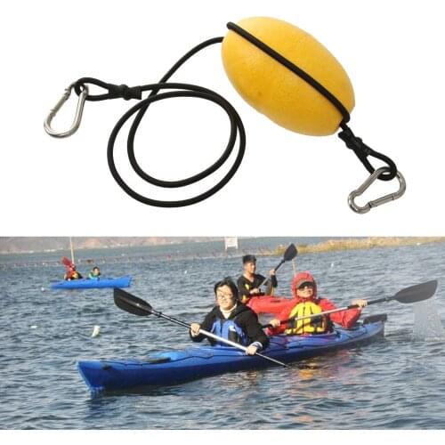Kayak Drift Anchor Tow Rope Tow Line Throw Line with EVA Buoy Float & Clip Buckles Fishing Sea Anchor Drogue