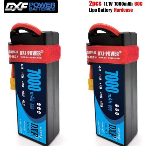 DXF Hardcase LiPo Battery 3S 7000mAh 11.1V 60C/120C Dean/T XT90 EC5 XT150 XT60 Plug for 1/8 1/10 RC Car off-road buggy truggy