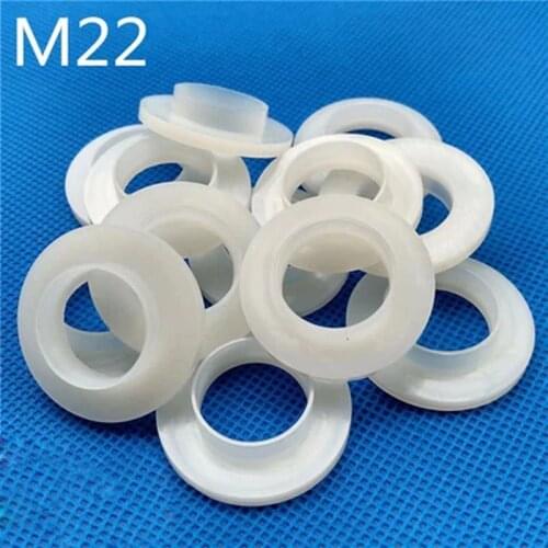 M22 Plastic Transistor Washer Insulation Bush Nylon Step T type Bushing Ring 10PCS