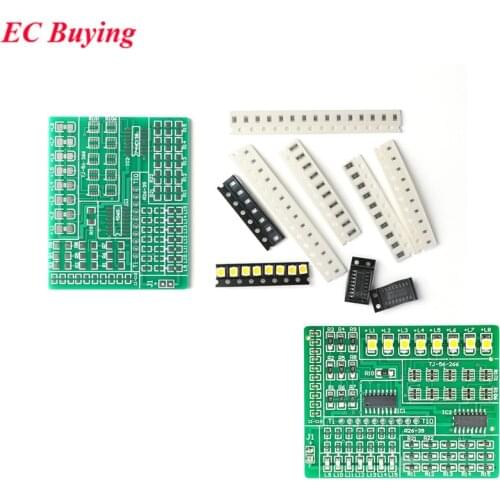 DIY Kit 15 way LED Light Controller Kit PCB Practice Board Kit 1801 SMD Component Welding Practice Board DIY electronic Parts