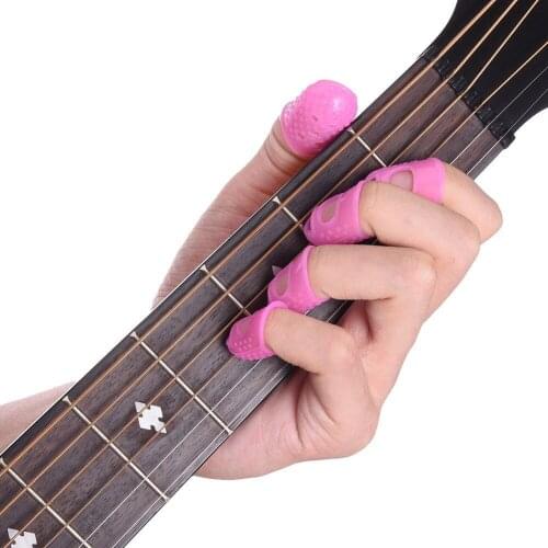 New 12 Pcs Thin Medium Celluloid Guitar Thumb Picks Finger Picks Plectrum Band SCI88