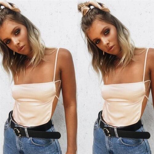 Sexy Women Ladies Tank Tops Summer Vest Crop Top Sleeveless Backless Shirt Casual Tank Tops Green White Pink Clothes