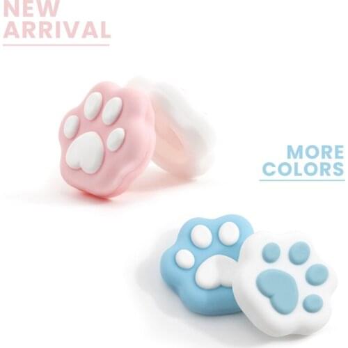 Cute 4Pcs Silicone Cover Analog Thumb Stick Grips for Switch and Switch Lite Joy Con Thumb Grip Set Joystick Caps Dropshipping