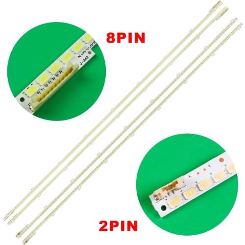 2 pcs/lot LED strip 2011SVS55-6.5K-V2-1CH-PV-RIGHT100 LEFT100 100 LEDs 2011SVS55-FHD-6.5K_V2_4CH_PV_RIGHT UA55D6600 UN46D6400UF
