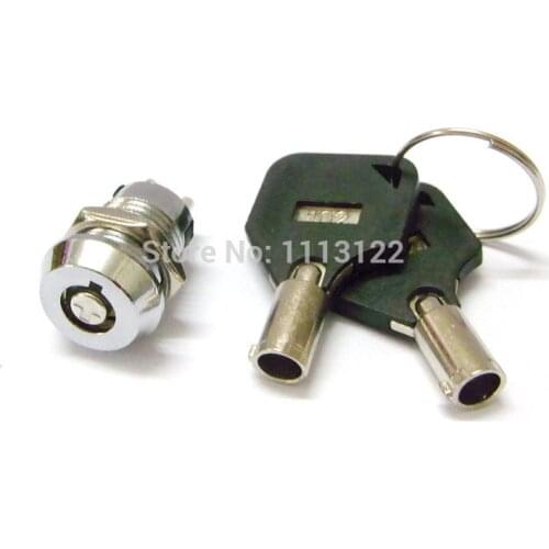 Tubular key Switch Lock Key Switch Lock ON/OFF Lock Switch with Plastic Handle 1 key pull 1 pc