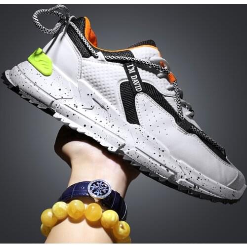 Outdoor Non-slip Breathable Men Sneakers Fitness Running Shoes Rubber Hard-Wearing Jogging Shoes Trend Hot Sale Street Men Shoes