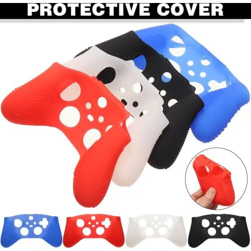 POHIKS 1pc Anti-slip Gamepad Silicone Skin Case Durable Wireless Game Handle Protective Cover For XBox Series S X Controller