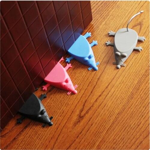 1Pcs Cartoon Mouse Silicone Door Windbreak Anti Folder Hand Door Resistance Stop Door File Safety Wedge Home Decoration