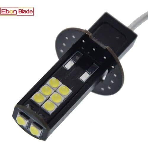 1Pcs H3 LED Bulb 3030 14SMD White 6000K For Car Auto Fog DRL Driving Light Or Flashlight Seachlight Head Lamp PK22S 6V 6 Volt DC