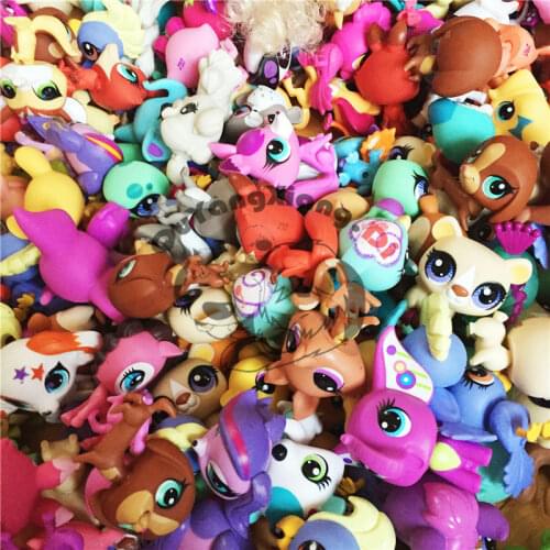 10pcs/20pcs/30pcs/lot Action Figures Pet Shop Small Animal doll cat dog action Figure cute model toy for kids Christmas gift