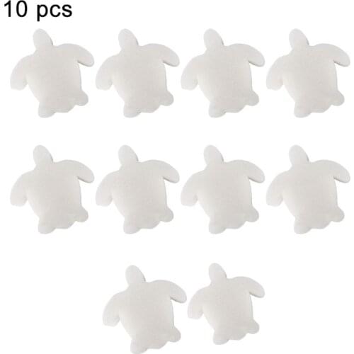 10Pcs White Floating Spa Sponge Cartoon Turtle Oil Absorbing Hot Tub Skimmer Scum Absorber Cleaners For Swimming Pool Dropship