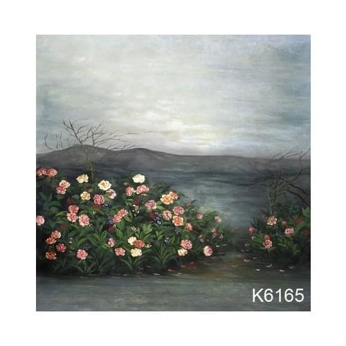 10x10ft Hand painted Muslin backdrop natural scenic photo background ,Flower photography backdrops wedding,custom service K6165