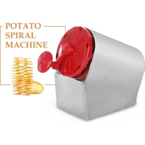 Potato Slicer Twisted Toronto Fry Cutter Potato Tower Cooking Steel 3Blade Manual Spiral Screw Shaped Vegetable Food Processor
