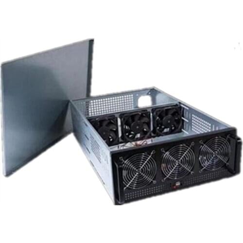 4U rackmount mining machine adapter 6 GPU 8 for ETH BTC Ethereum Mining Frame Rig Chassis
