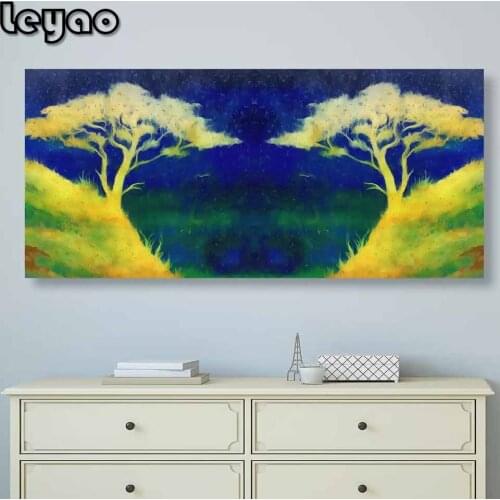 5D Diamond Painting magical sunset over a landscape Full Square Round Drill Diamond Embroidery Cross Stitch Handcrafted Decor