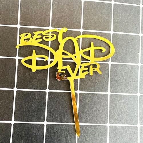 Best MOM Ever Birthday Acrylic Cake Topper Mothers Day Cupcake Topper for Mama Dad Birthday Party Cake Decorations 2020 New