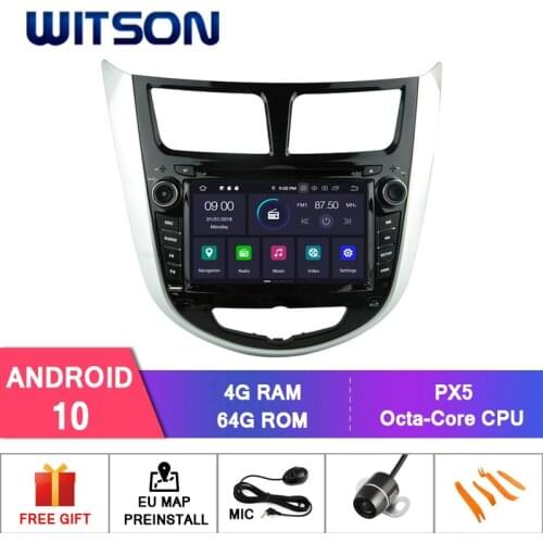 WITSON Android 10 CAR RADIO GPS FOR HYUNDAI VERNA Car Multimedia Player Stereo AutoAudio GPS Navigation DVD Video