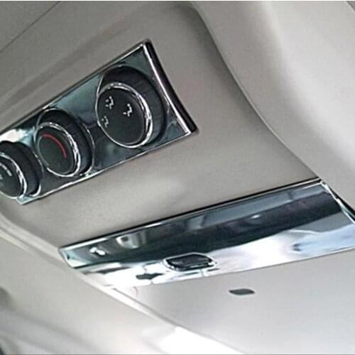 Car Accessories 2PCS Inner TV Switch Decoration 3D Stickers ABS Chrome Fit For Dodge 2013-2015 Journey Interior Auto Parts