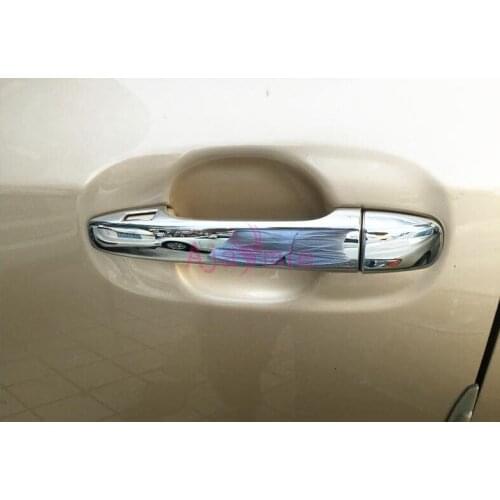 Car ABS Chrome handle Protective Cover Door Handle Outer Bowls Garnish Moulding Trim 2011-2017 For Toyota Sienna Accessories
