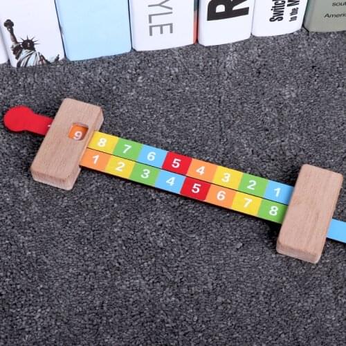 Preschool education 1-10 Addition Ruler Digital operation count Calculation Math toy Educational Monterssori toys for Children