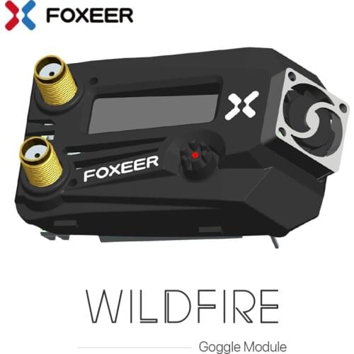 Foxeer Wildfire 5.8GHz 72CH Dual Receiver OLED Screen Support OSD Firmware Update 5-16V for Fatshark FPV Goggles DIY Parts