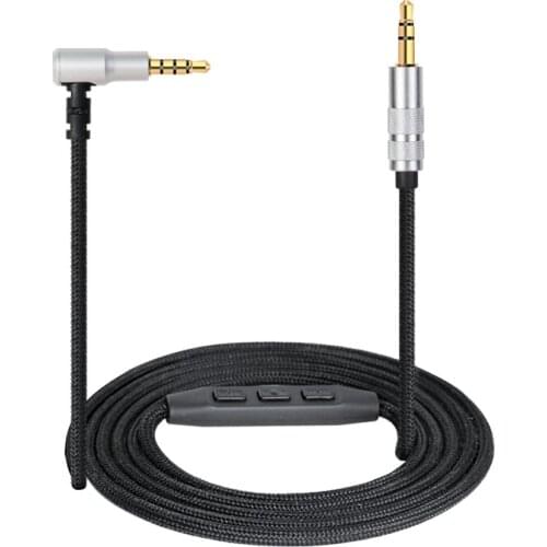 New AUX Cable 3.5mm jack male to male Stereo Audio Cable for Car Computer V-MODA Crossfade M-100 LP Headphone with Mic