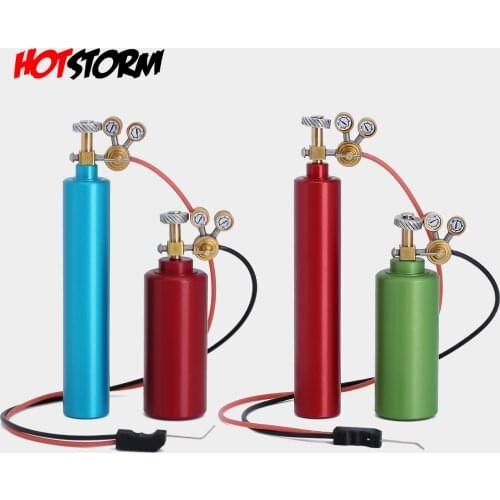 Metal Simulation Oxygen & Acetylene Tank Welding Torch for 1/10 RC Crawler Car Accessory Traxxas TRX4 TRX6 Axial SCX10 90046