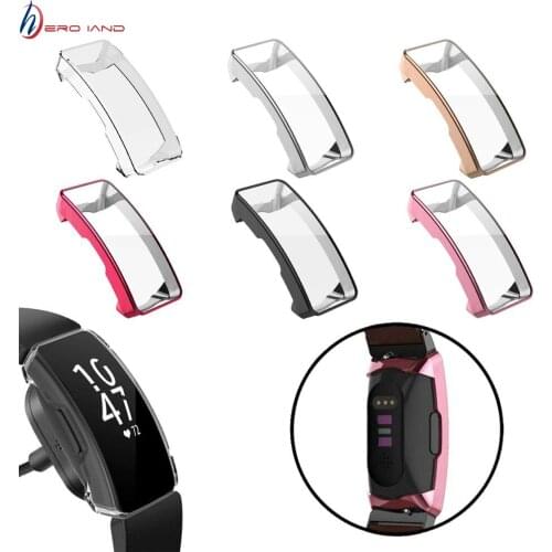 Soft TPU Case For Fitbit Inspire Watch Case Cover Screen Protector Smart Watch Accessories For Fitbit Inspire HR Protection Case
