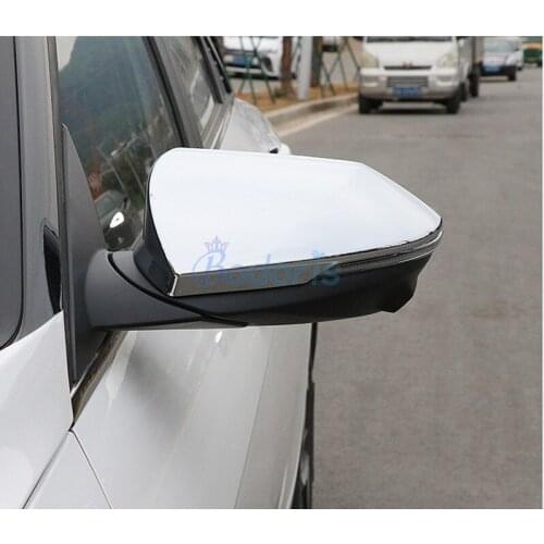 Door Mirror Cover Rearview Moulding Caps Rear View Overlay Panel Chrome Frame For Hyundai Elantra CN7 2020 2021 Auto Accessories