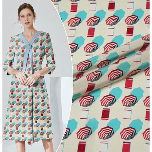 New summer inkjet silk crepe de chine fabric 15.5mm floral T-shirt shirt dress crepe de chine silk fabric wholesale silk cloth13